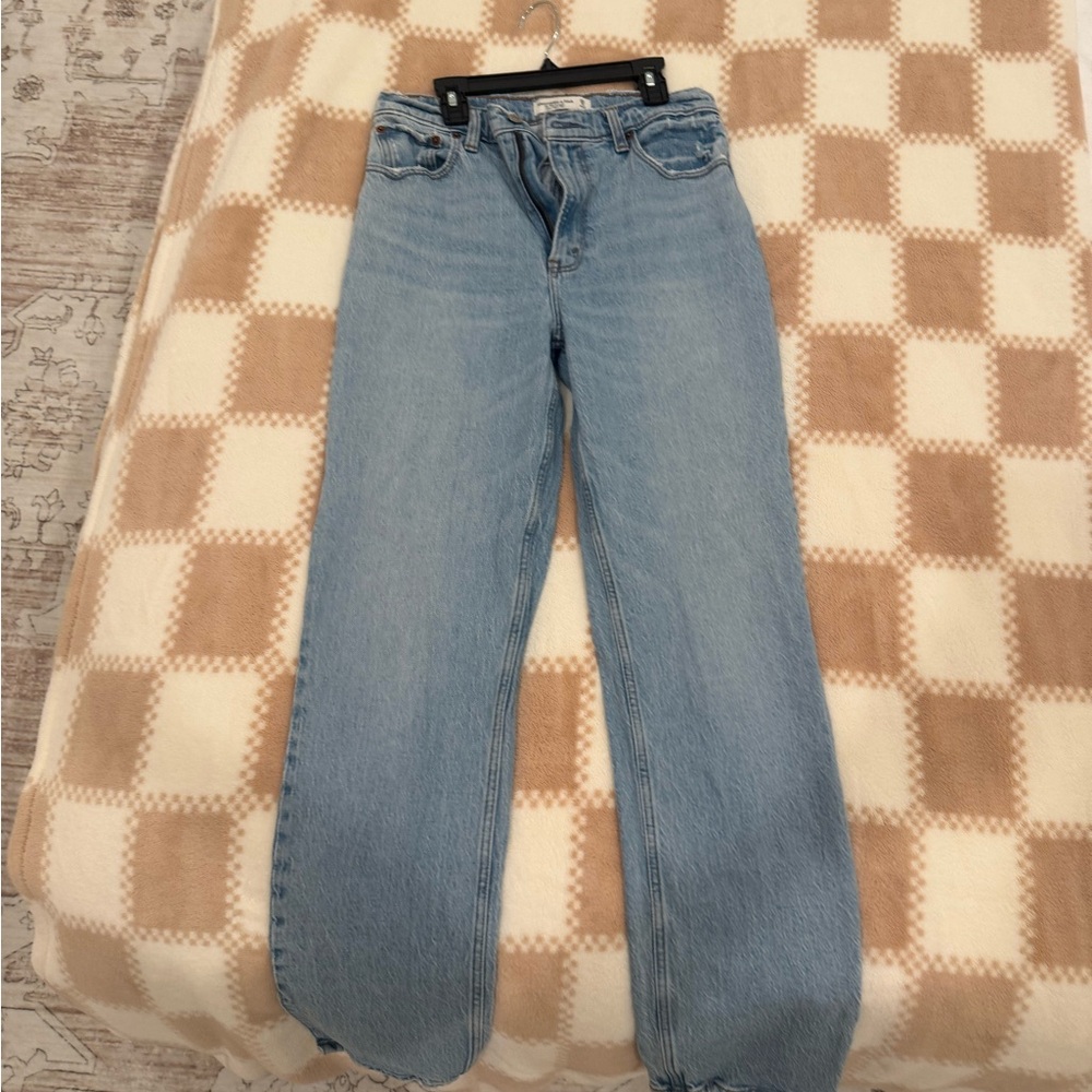 Abercrombie & Fitch Light Blue Straight Leg Jeans